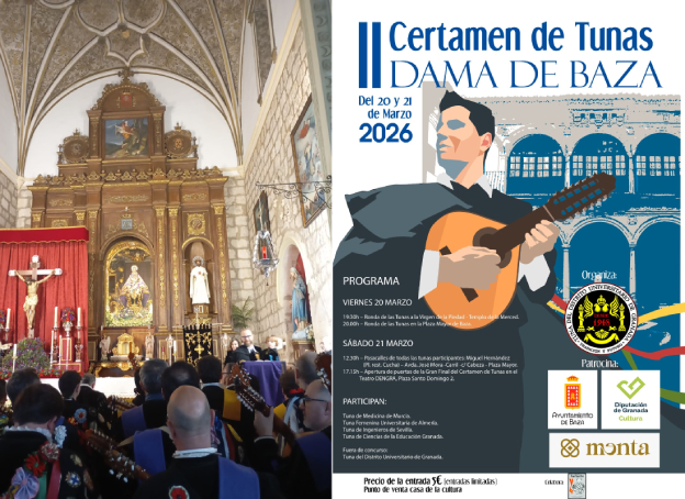 Las tunas enamoran a Baza y a su Dama