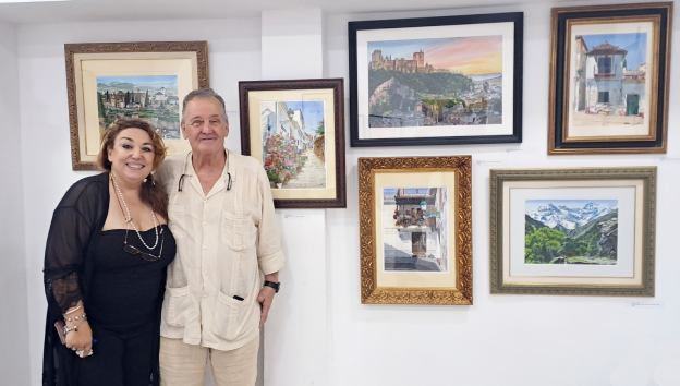 Fundación OMNIA acoge una miniexposición de acuarelas de JM Torres
